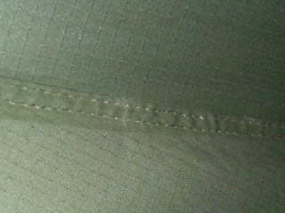 taped and double-stitched seams